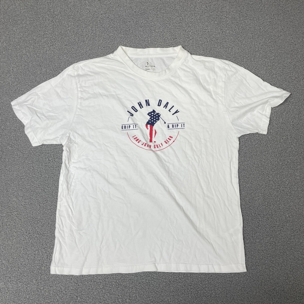 John Daly long john golf gear grip it and rip it white large mens